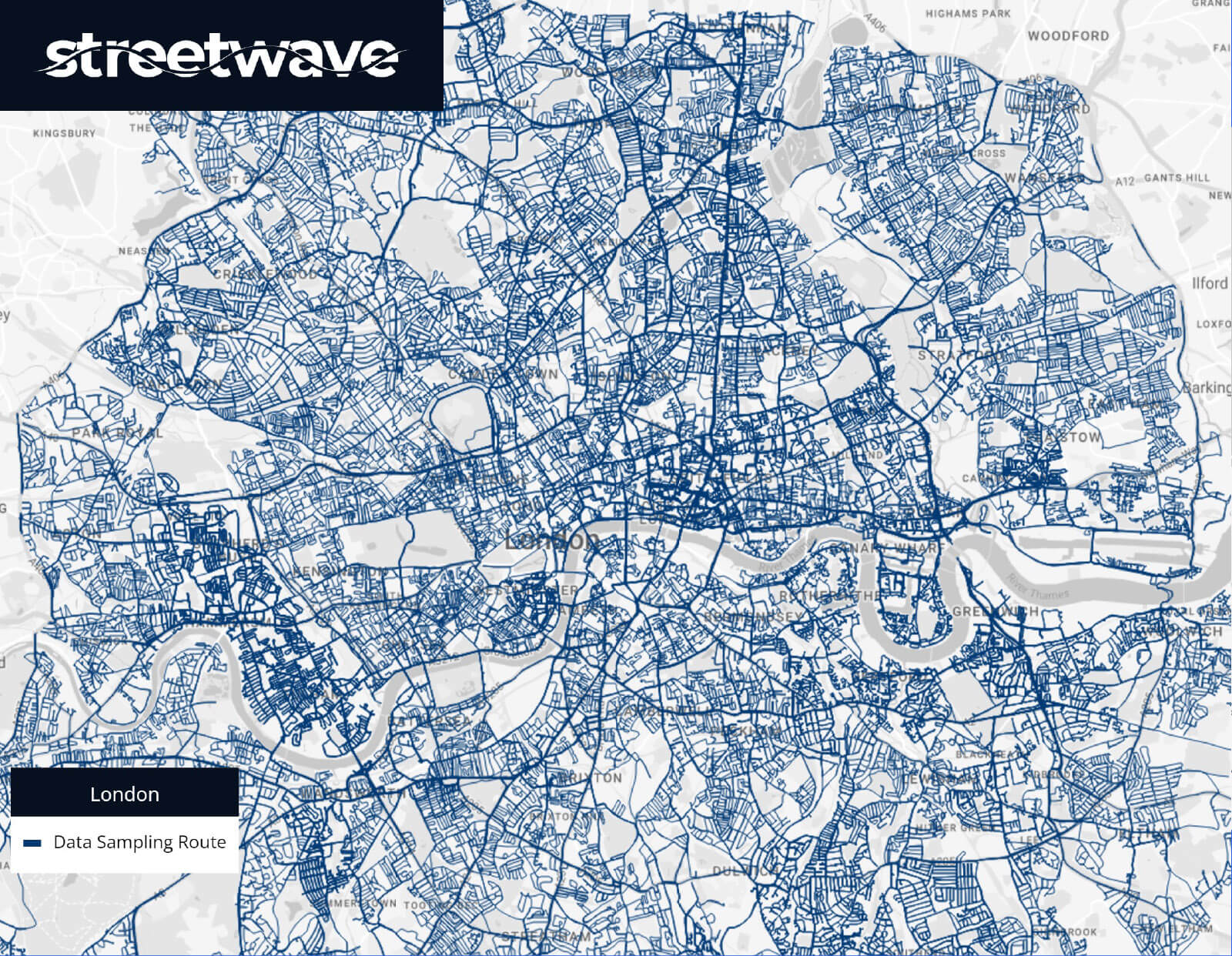 Data Sample Route - London Mobile Network Coverage Report
